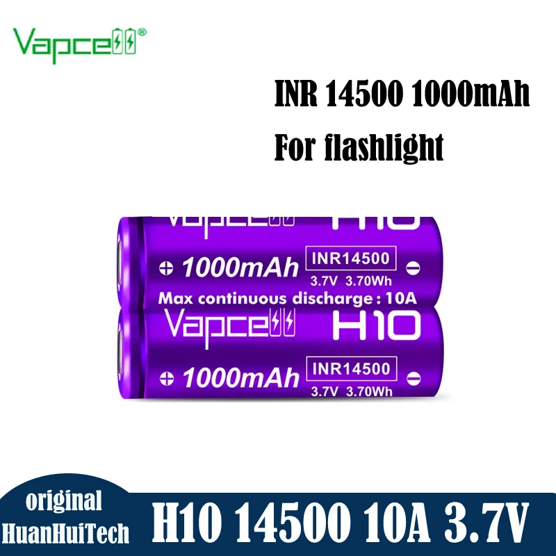 

Оригинальный литий-ионный аккумулятор Vapcell H10 INR 14500 14500 1000 мАч 10A 3,7 в