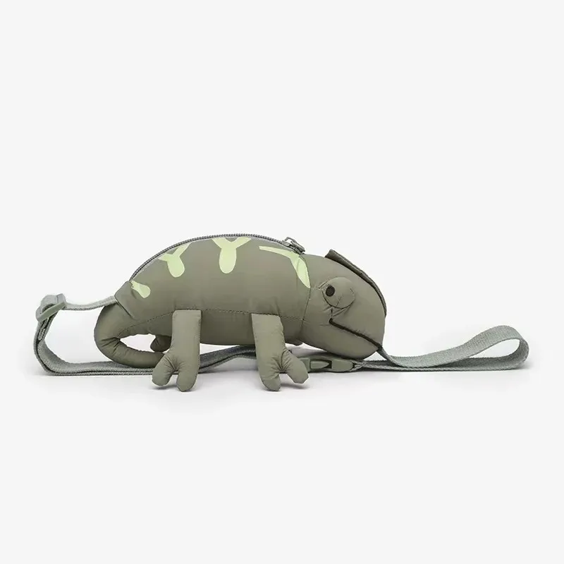 Cartoon Lizard CrossBody Bag For Toddler Chameleon Animal Waist Bag Boy Girls Creative Messenger Bag Shoulder Bag Wholesale 3