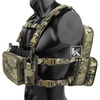 KRYDEX Tactical Flatpack - D3 Backpack - D3CR Chest Rig, Vest Rifle AK M4 Pistol Magazine - Pouch Hunting, Paintball, Hiking Camo Bag 1
