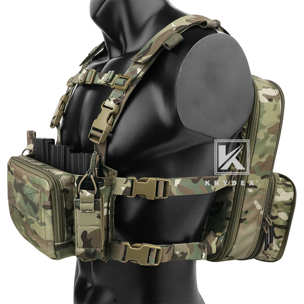 KRYDEX Tactical Flatpack D3 Backpack D3CR Chest Rig Vest Rifle AK M4 ...