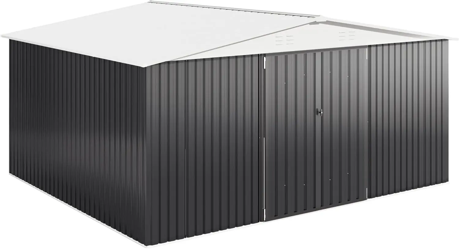 2025-hot12x14 FT Outdoor Storage Shed, Garden Shed with Updated Frame Structure , Metal Tool Sheds for Backyard Garden Patio Law