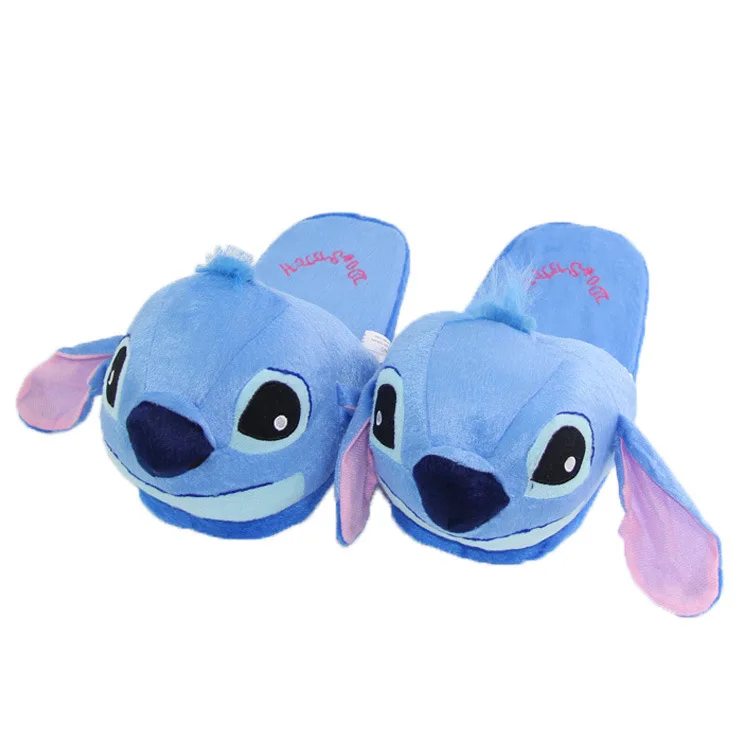 28cm 2Styles Disney Lilo and Stitch Plush Slippers Indoor Home