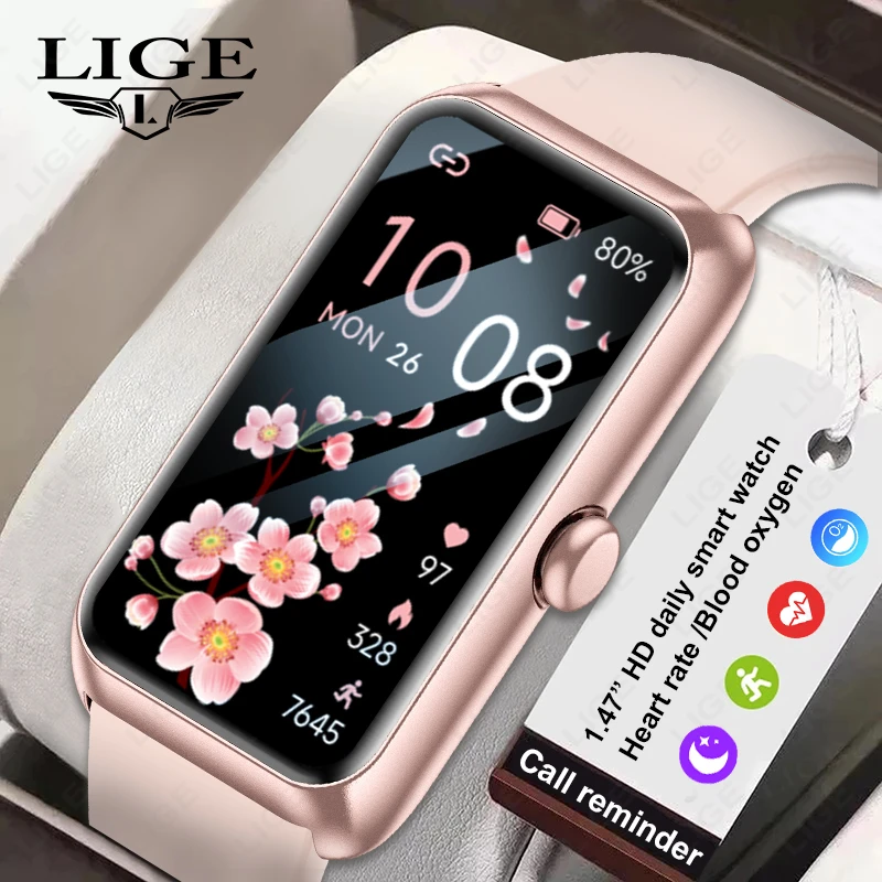 2025 New Smartwatch 1.47-inch Blood Oxygen Heart Rate Sleep Health Monitoring Information Push Multi Sports Band Watch Bracelet 1