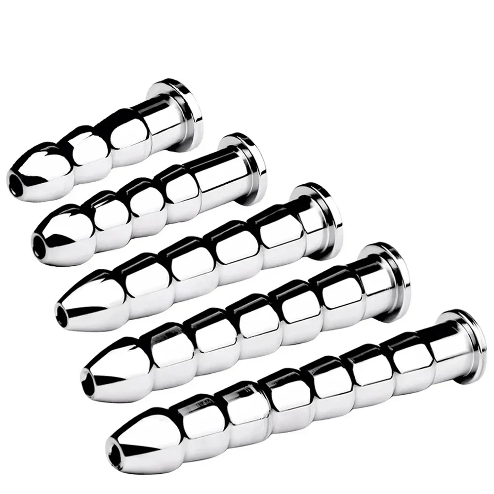 Stainless Steel Urethral Dilators Hollow Urethral Stimulator Horse Eyes Stick Penis Plug Male Orgasm Masturbator BDSM Toys urethral dilator silicone urethral dilator