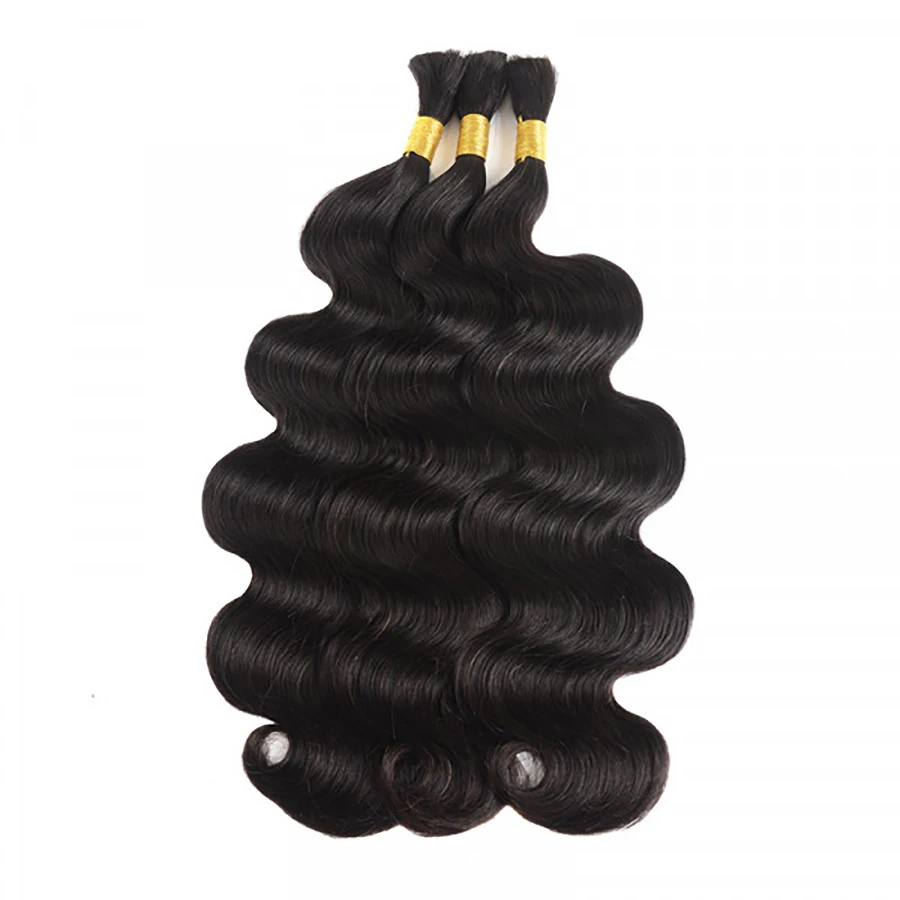 Human Braiding Hair Body Wave Bulk Human Hair For Braiding No Weft 10A Brazilian Curly Human Hair Extensions For Boho Braids 6