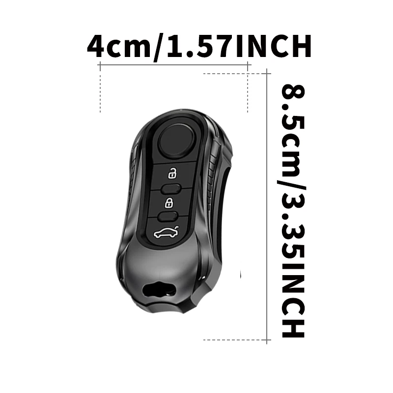Luxury Car Key Cover and Keychain for Fiat, Lancia, and Citroen