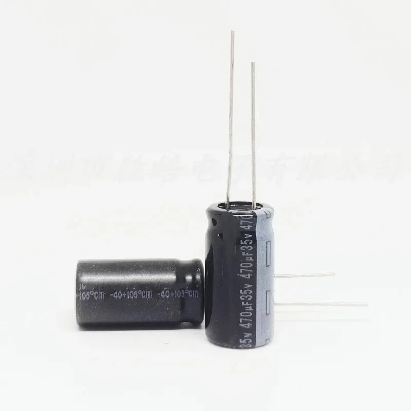 (10PCS)  35V470UF   Volumep : 10x17mm    Aluminum Electrolytic Capacitor   High Quality 20pcs 10x17mm 10v1500uf 16v1000uf 25v1000uf 35v470uf 100v100uf high frequency low resistance electrolytic capacitor