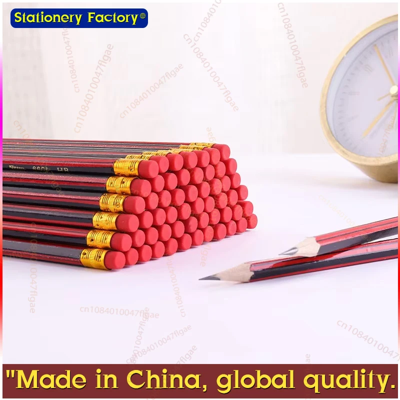 Eraser Pencil Drawing Pencils Writing Stationery 30/50/100Pcs /Lot Sketch Pencil Wooden Lead Pencils HB Pencil With Eraser Children Drawing School Writing