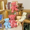 30cm Colourful Bow Bear Plush Toys Stuffed Teddy Bear Soft Colors Animals Doll Wedding Birthday Christmas Gifts Festival Deco 2