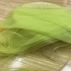 Olive Green Soft Tulle Fabric for Wedding Decor and Craft Projects (Pear Green)
