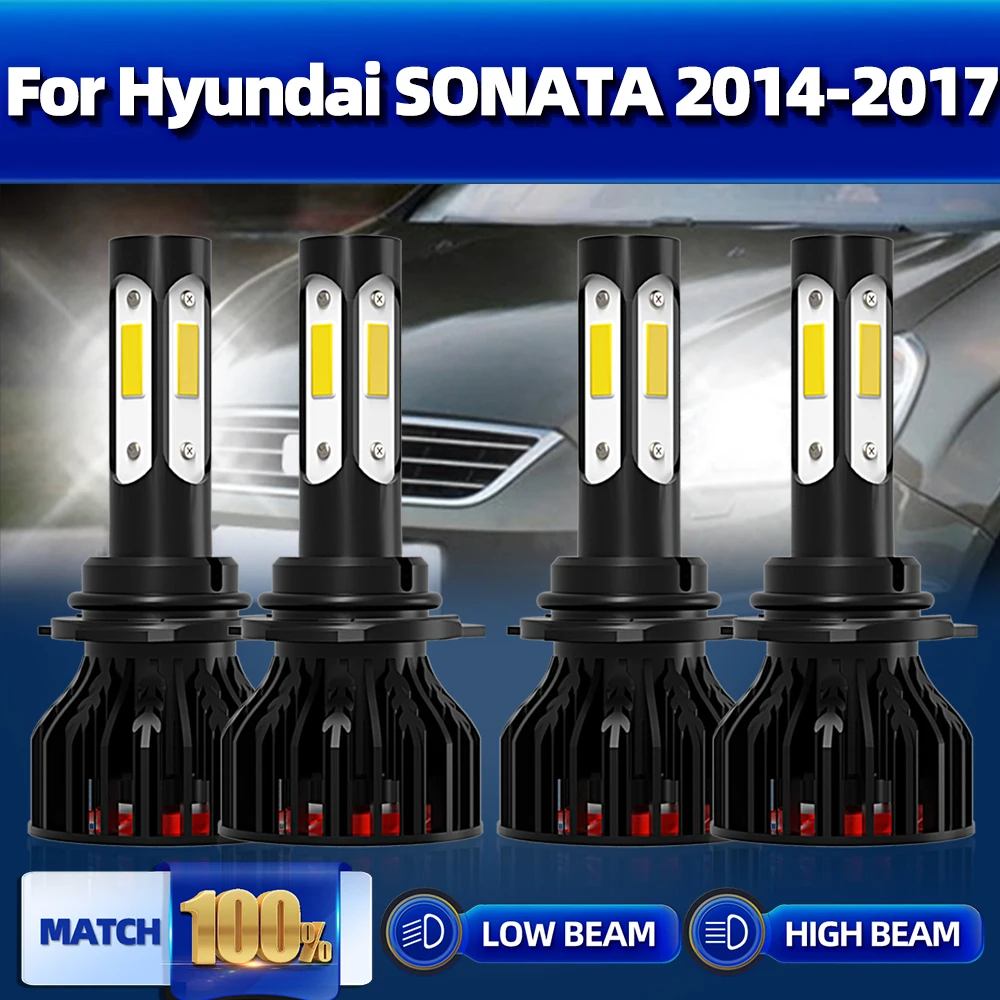 

9005 HB3 Car Lights 240W 40000LM LED Car Headlight Bulbs 12V 6000K White Auto Lamp For Hyundai SONATA 2014 2015 2016 2017
