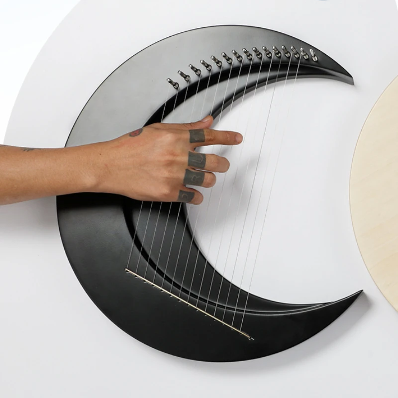 Portable Harp 15-string 10-string Lyre Chinese Musical Stringed Instruments for Beginner