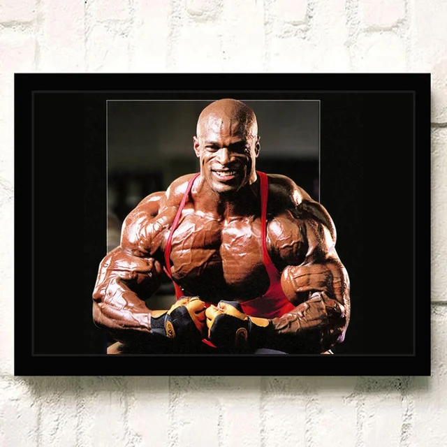 Poster Motivation Ronnie Coleman Sur Toile 30x45 Cm - Décoration Sport, Bureau, Chambre, Sans Cadre
