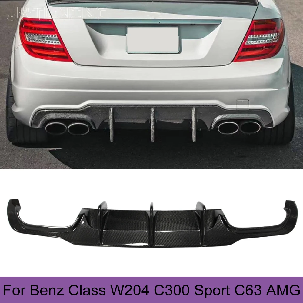 Rear Bumper Diffuser Lip Spoiler For Mercedesbenz Cclass W204 C63 Amg