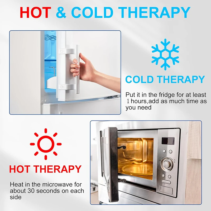 Gel Ice Packs With Elastic Strap Adjustable Wrap Hot Cold Compress Gel Packs For Shoulder Back Knee Neck Ankle