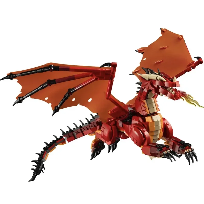 MOC 3745pcs Dungeons Red Dragon's Tale Building Blocks Bricks House Model Assemb