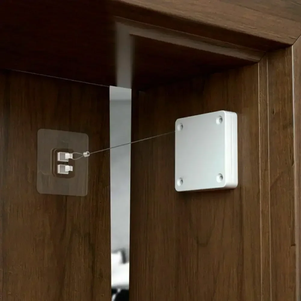 Punch Free Automatic Sensor Doors Closer Telescopic Sliding Door Quick Installation High Temperature Resistance
