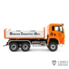 1/14 LESU TGS 6x6 RTR RC Hydraulic Dump Truck Metal Radio Control Dumper Car DIY Finished Tipper Light Sound Model Toys for Boys 3