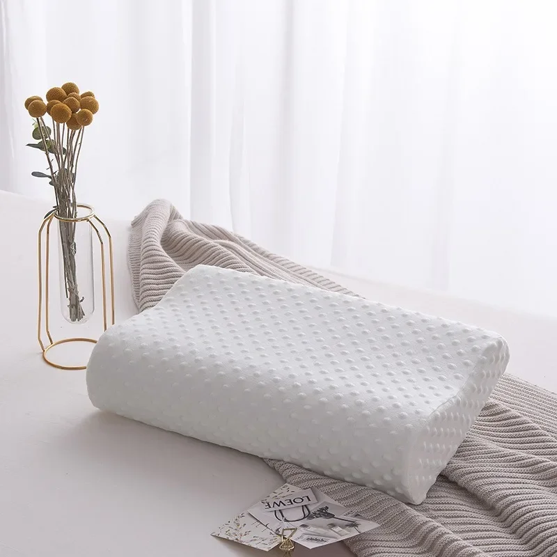 

Orthopedic Memory Foam Bedding Pillow Wave Shape Neck Protection Pillow Slow Rebound Sleeping Pillows Relax The Cervical
