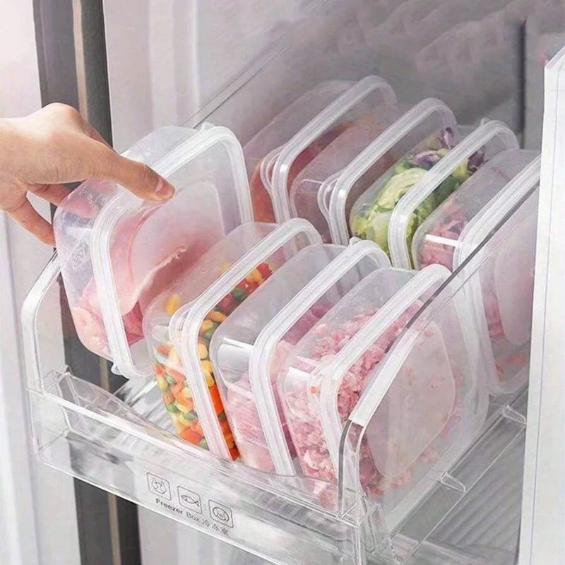 Transparent Preservation Container for Meat Vegetable Storage
