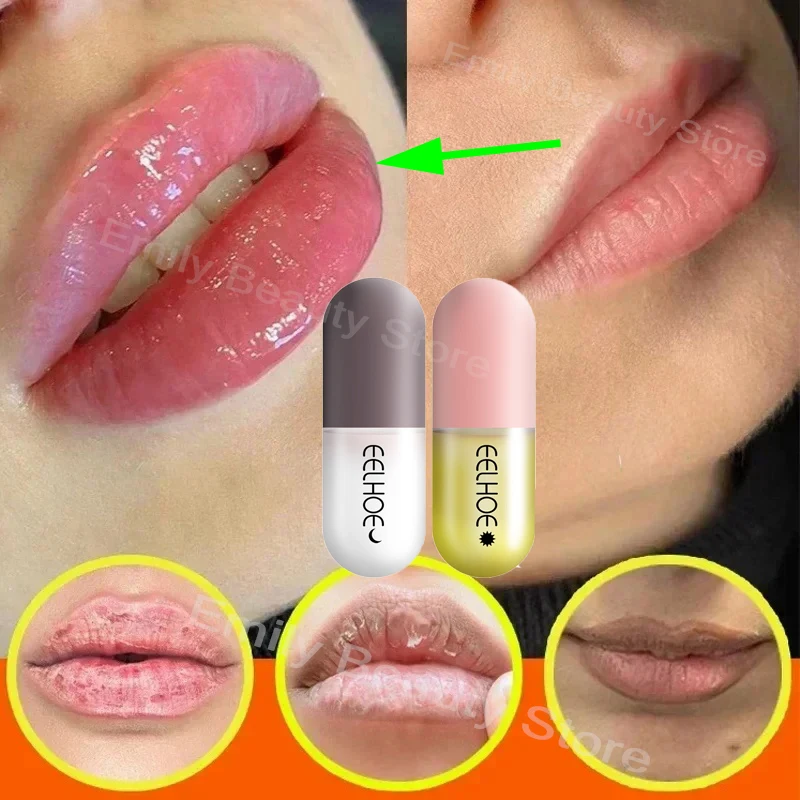 

Lip Plump Serum Lip Plumper Gloss Lip Instant Volumising Essential Oil Increase Elasticity Moisturizing Nourish Sexy Lip Care