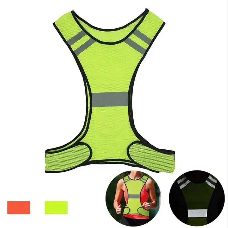 Cycling Reflective Vest High Visibility Safe Jacket For Night Riding Running Jogging Motorcycle Outdoor Sports Waistcoat