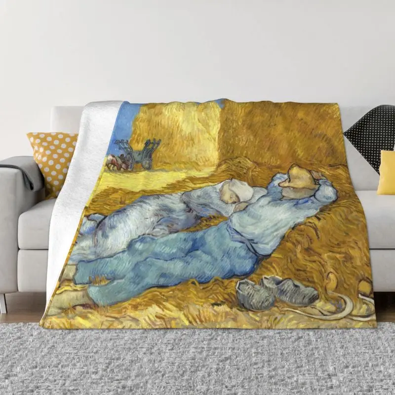 

Одеяло Siesta, теплое флисовое мягкое фланелевое одеяло Винсента Ван Гога, пледы для постельного белья, диван для путешествий, весна