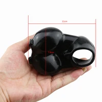 TPE Squeeze Ball Hoden Sack Enhancer Hahn-hülse Penis Ring Hodensack Pouch Erektion Verzögerung Ejakulation Erwachsene Sex Spielzeug für Männer 4