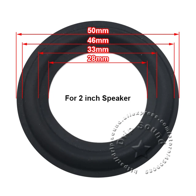 2 Bordes De Goma Para Altavoces De Coche 6x9 Pulgadas - Reparación De Suspensión, Color Negro, 230 Mm