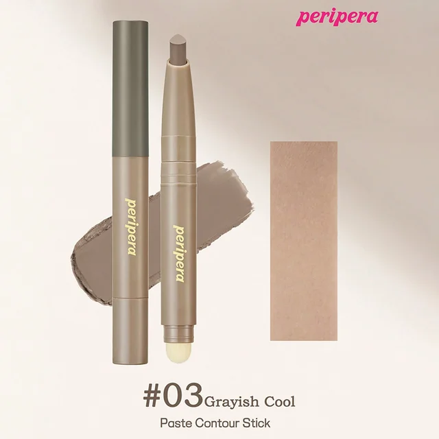 K-Beauty Contour Stick, bâton de contour, avec brosse douce, couverture mate naturelle, lisse, amincissant, gradaction, bâton bronzant 1