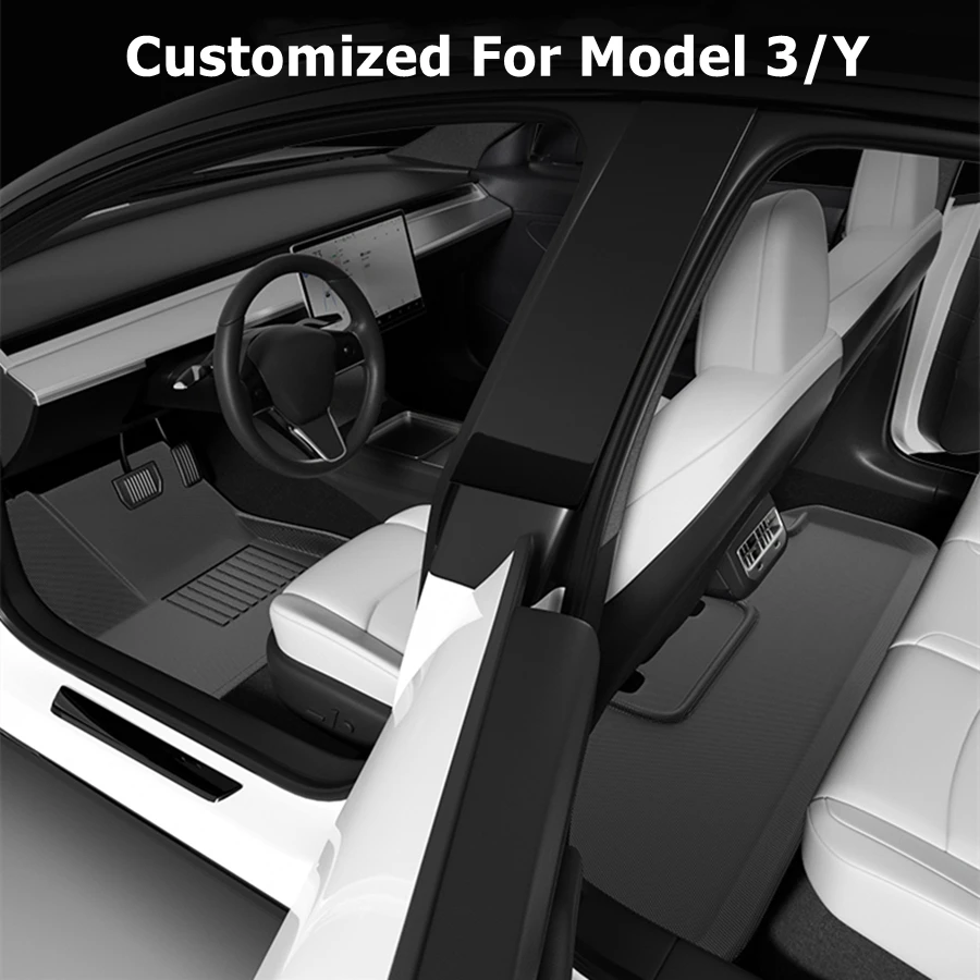 For Tesla Model 3-Model Y-RHD LHD Floor Mats XPE Anti-Slip All-Weather Trunk Mats for Tesla Car Floor Liners car floor mats floor mats