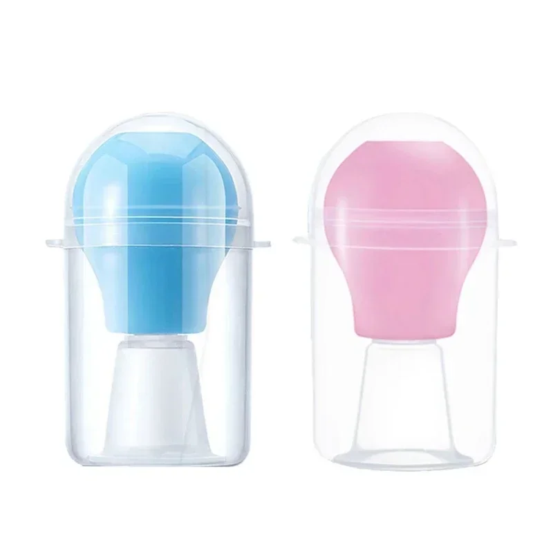 Correcteur de mamelon en Silicone pour femmes enceintes et post-partum, dispositif de Traction par aspiration de mamelon, Correction de la dépression du mamelon bleu