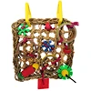 Bird Climbing Net Parrot Toys Woven Seagrass Biting Hanging Hemp Rope Swing Play Ladder Chew Foraging Funny Colorful Parrot Toys 2
