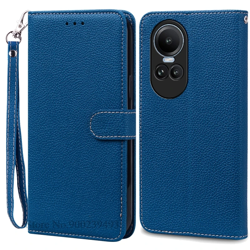 Leather Wallet Flip Case for OPPO Reno 10 Series 5G - Elegant Phone Cover & Card Holder