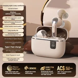 Wireless TWS HIFI Earbuds with LED Display and Mic for Sports, Music, and Gaming (Skin)