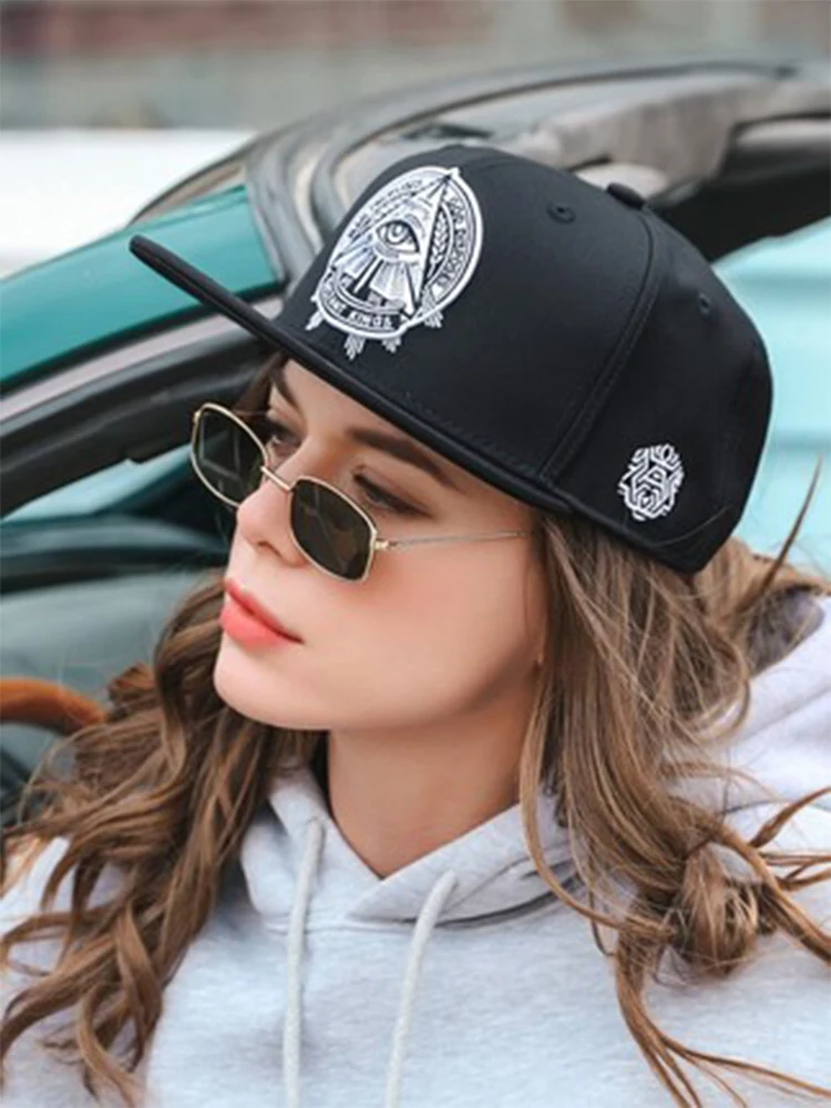 Verstellbare modische Fastball-Kappe „The Eye of God“ aus Wildlederimitat, Hip-Hop-Snapback-Mütze, Unisex, Erwachsene, Outdoor, lässig, Sonnen-Baseballkappe – Detail 5