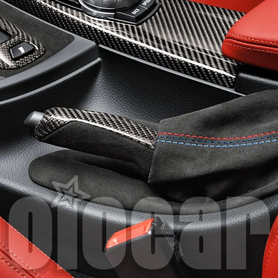 MP Style Carbon Brake Handle Handbrake E-brake With Boot for BMW F80 M3 F82 F83 M4 3Series F30 F31 4Series F32 F33 F36