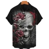 3d Skull Printed Dread Man Men's Shirts Short Sleeve Hawaiian Shirt Men Fashion Designer Shirt For Men 2022 Summer Shirts Man 5