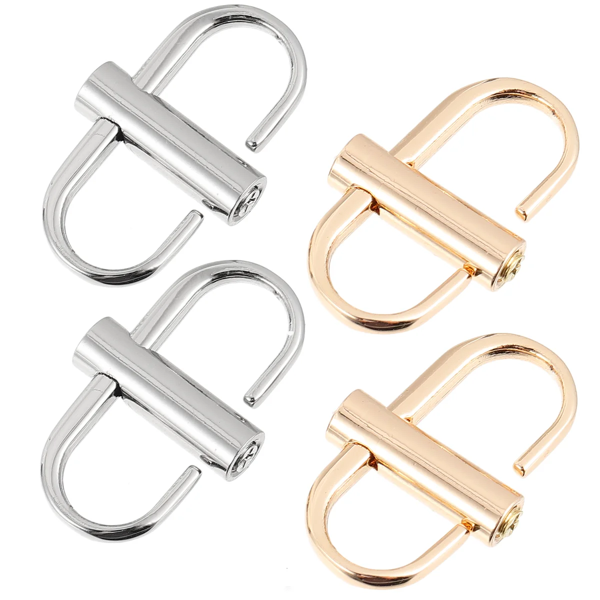 

4 Pcs Strap Adjustment Buckle Backpack Screw Fastening Buckles Metal Adjustable Luggage Belt Chain Bag Alloy Slide