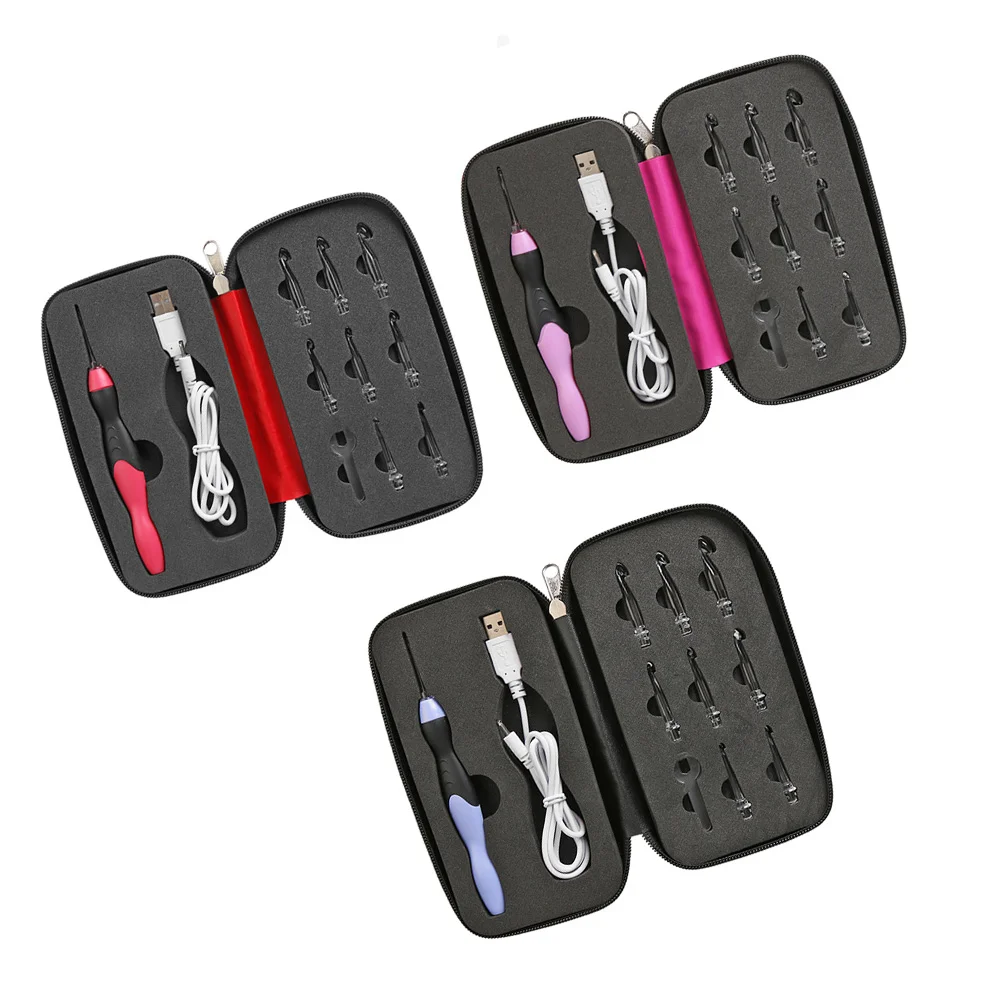 9-in-1 USB LED Crochet Hooks Set 2