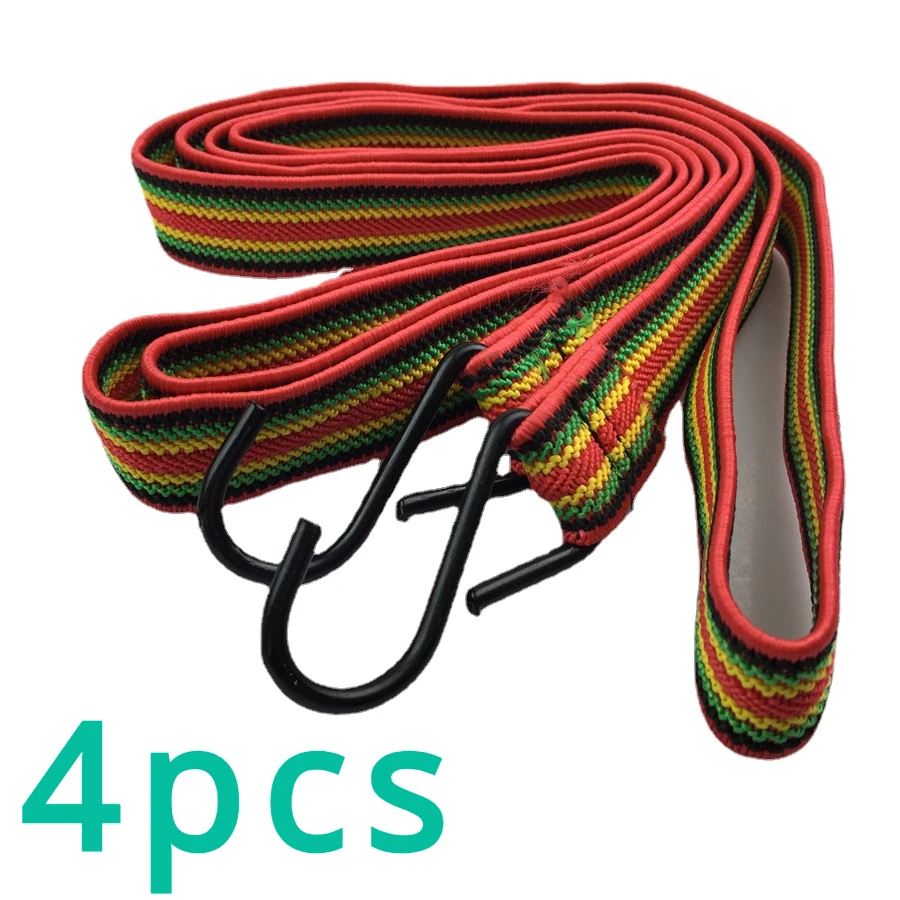 4pcs For Bikes Bicycles Motorcycles Bundled Belt Stretch Elastic Rope Courier Toll 150cm-200cm