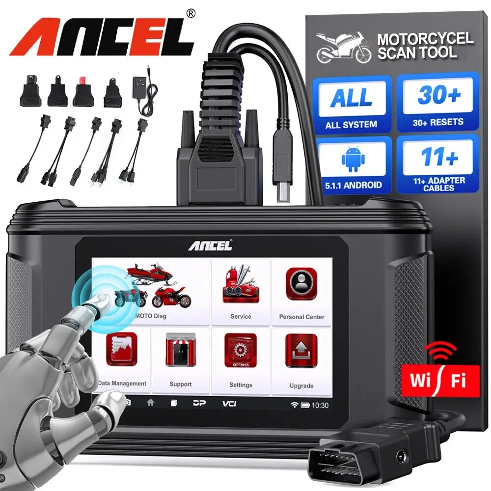 Ancel MT500 OBD2 Motorcycle Scanner Full System Diagnosis ECU Coding 31+ Reset Auto Motorbike Tools for SUZUKI/BMW/DUCADI/Honda Ancel MT500 OBD2 Motorcycle Scanner Full System Diagnosis ECU Coding 31+ Reset Auto Motorbike Tools for SUZUKI/BMW/DUCADI/Honda