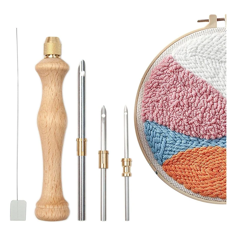 A96K-Punch Needle Needle Punch Tool,Rug Punch With Simple To Use,For Embroidery Rug DIY Handmade Art Crafts