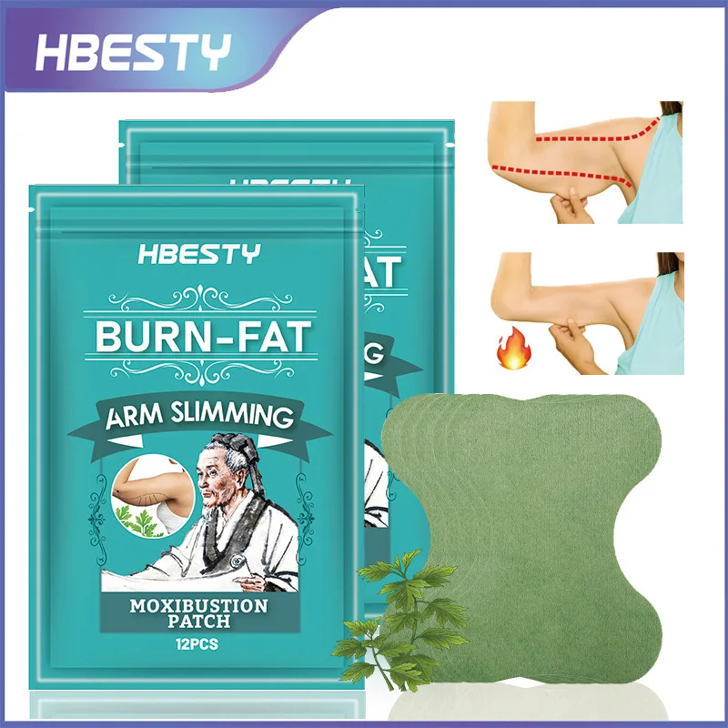 HBESTY Cross-border Moxibustion Slim Arm Patch Herbal Moxibustion Hot Patch Lazy Shape Body Patch