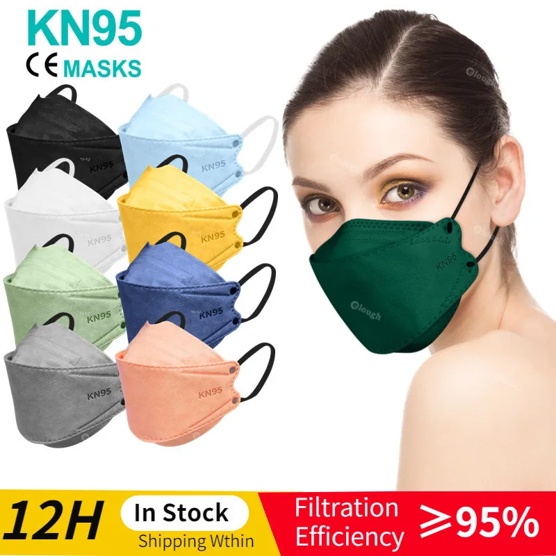 Ffp2 kn95 mascarillas fpp2 маска с рыбками одобренный гигиенический респиратор для рта ffp2kn 95