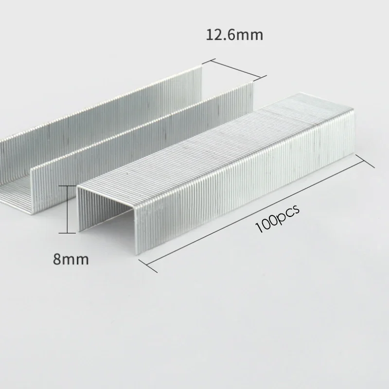 Fromthenon 1000pcs Heavy Duty Staples 26/8 Metal Silver Thickened Large Staple Needle Stapler School Office Binding Supplies