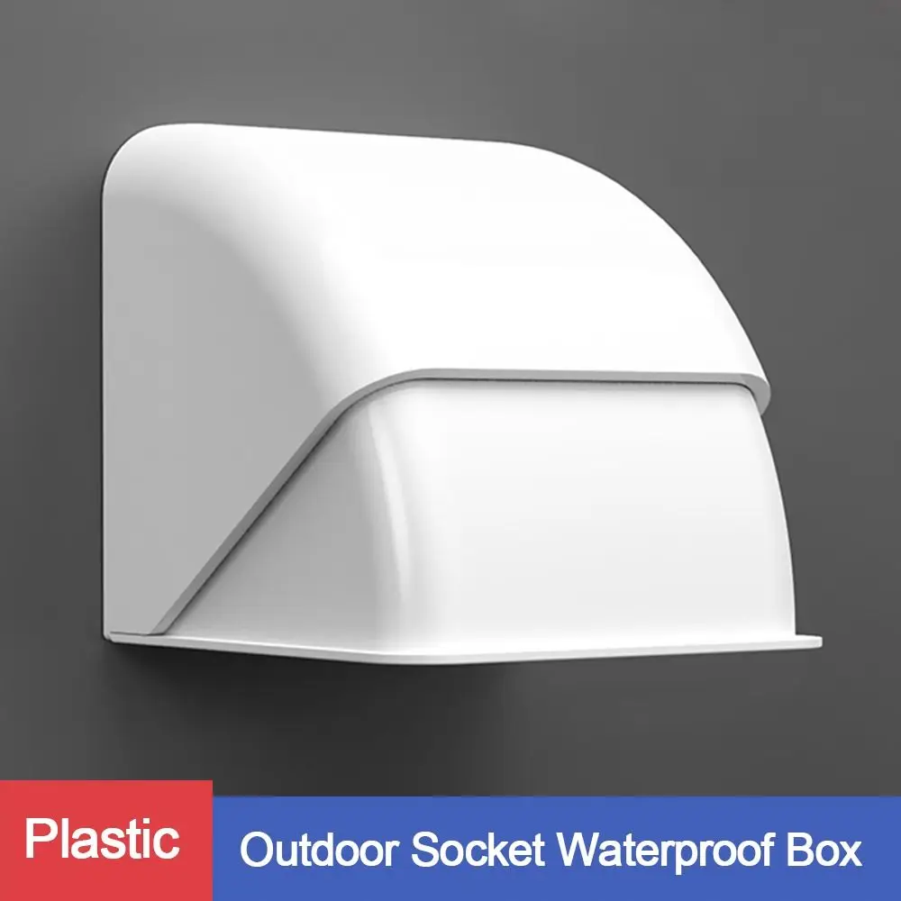 

Self-Adhesive Switch Protective Cover Plastic Wall-mounted Electric Plug Rainproof Cover 86 Type Rainproof Cover Box Bathroom