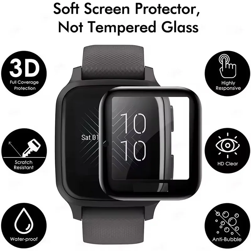 3D Curved Full-Coverage Watch Screen Protector, Scratch-Resistant Protective Film