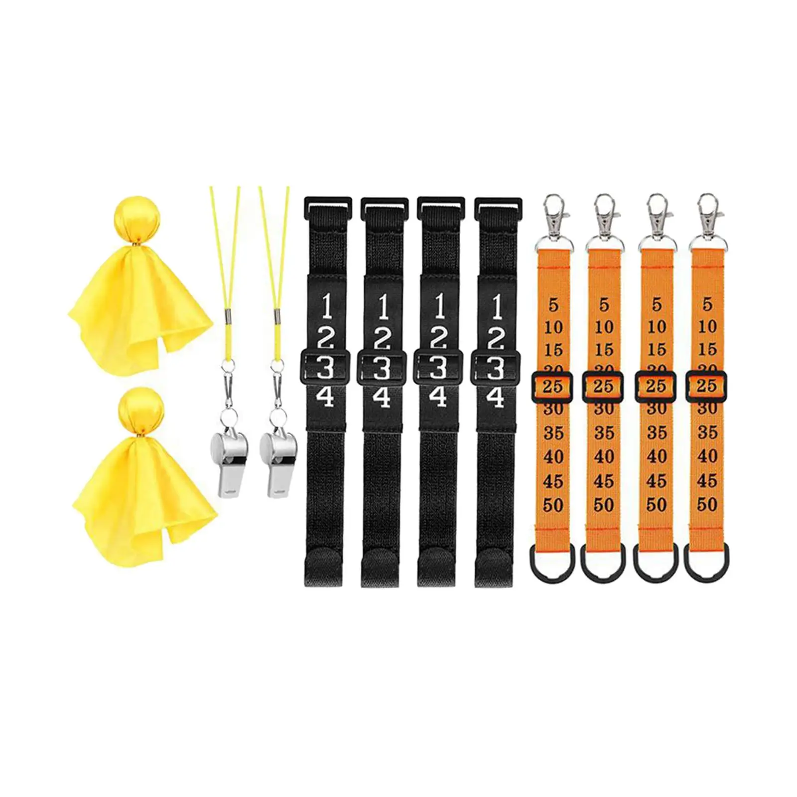

Football Referee Chain Clips Football Referee Down Indicator 12Pcs/Set Professional Wrist Down Indicator for Football Soccer