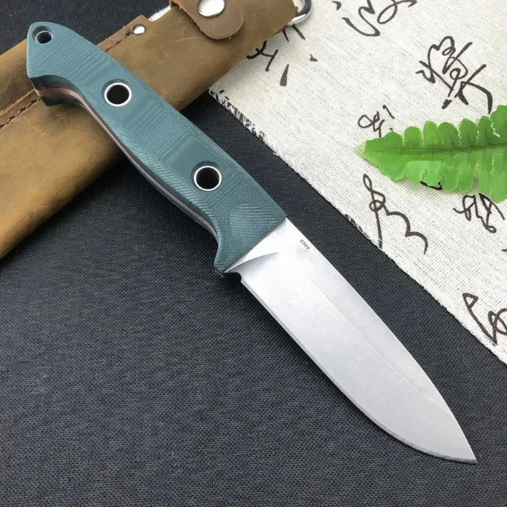Description Picture 4 of itemPortable 162 Bushcrafter Survival Fixed Knife S30V Blade G10 Handle Outdoor Camping Hunting Knives Tactical Combat EDC Tool Gift
